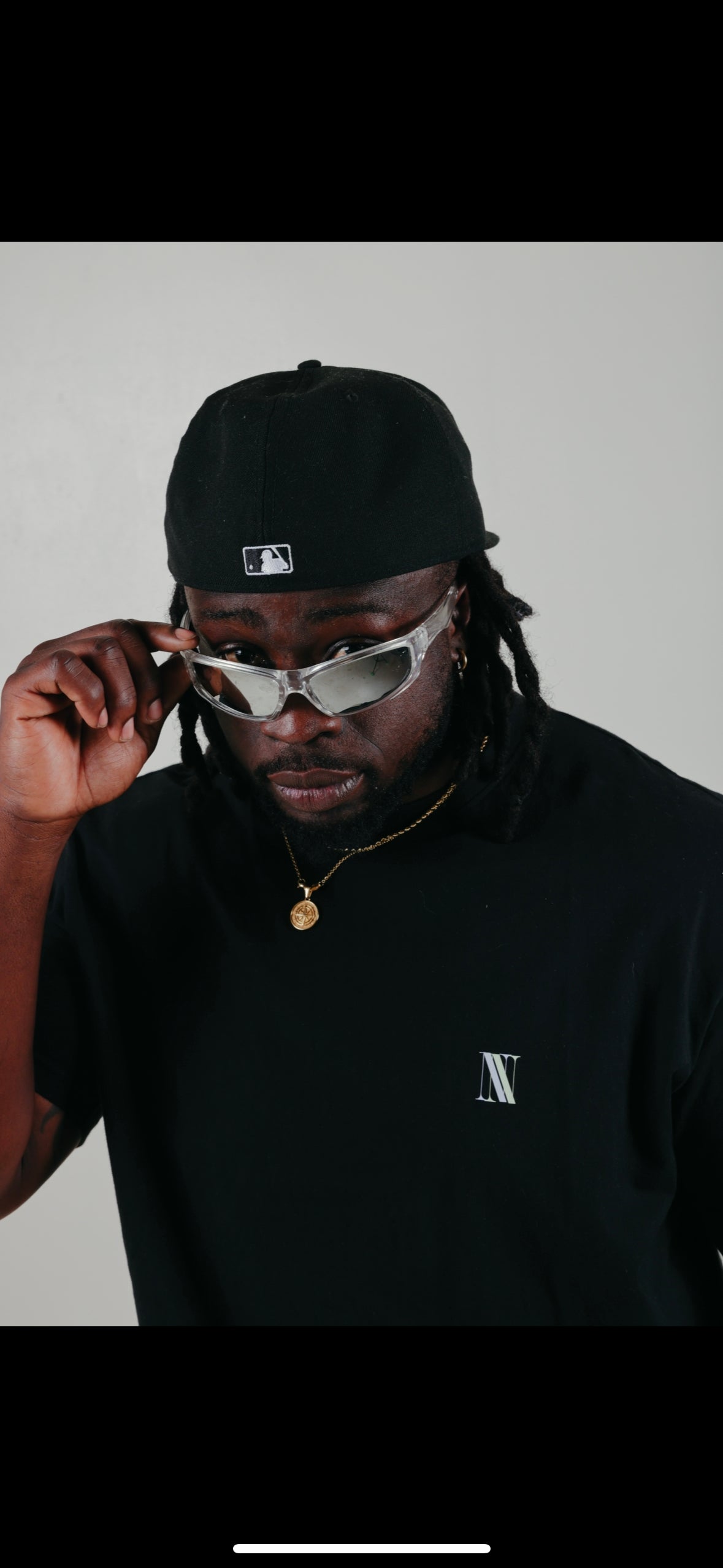 OVERSIZED NN T SHIRT - BLACK