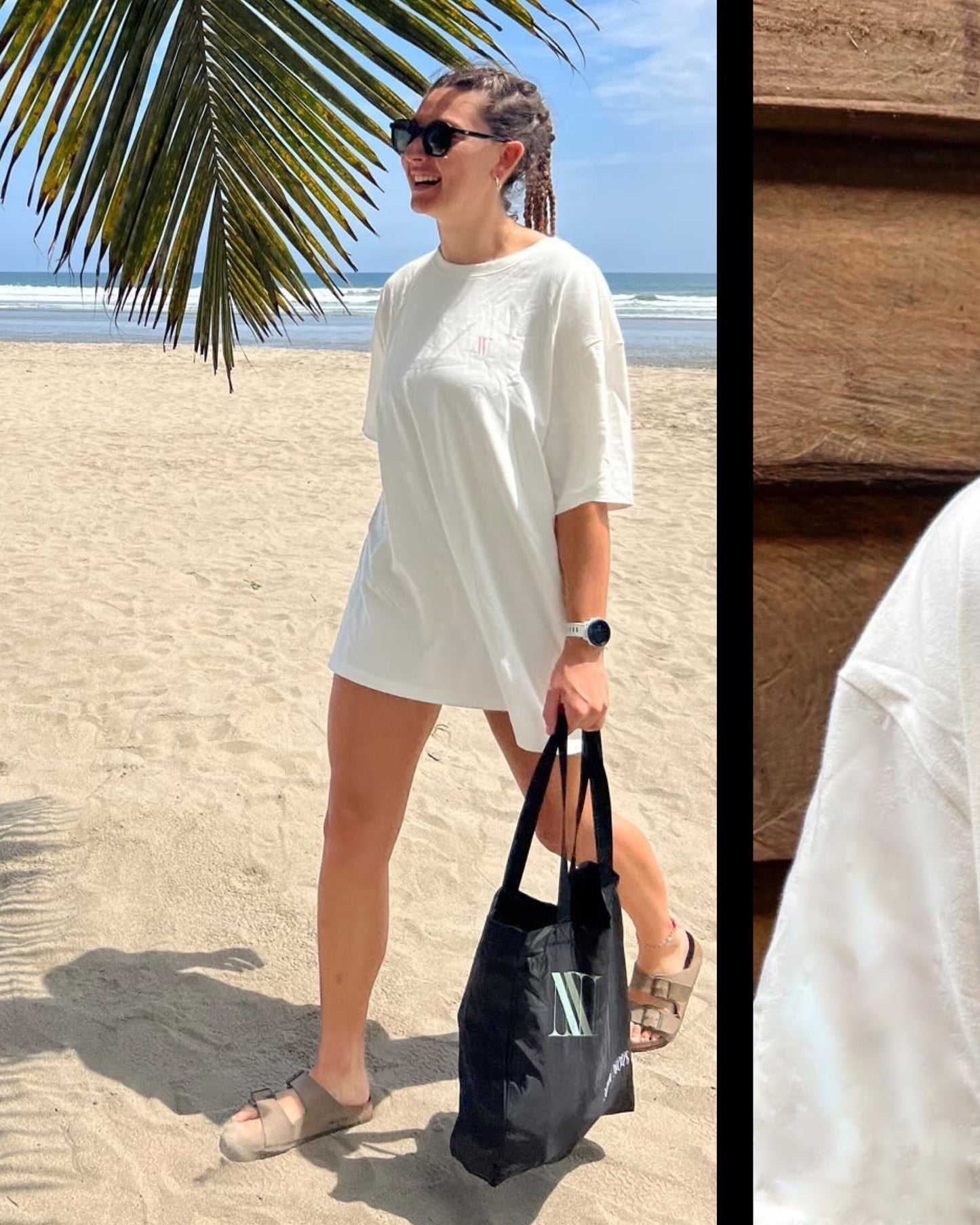 OVERSIZED NN T SHIRT -CREAM