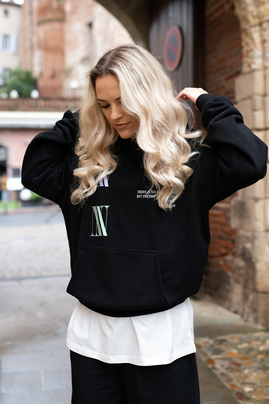 OVERSIZED HEAVY HOODIE - BLACK